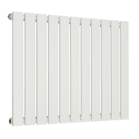 Radiateur horizontal - Blanc - 59, 5 cm x 77 cm - 1 Rang - Eau chaude - Acier - Sterling Arlie par Hudson Reed