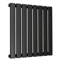 Radiateur horizontal - Noir - 59, 5 cm x 56 cm - 1 Rang - Eau chaude - Acier - Sterling Arlie par Hudson Reed