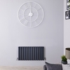 Radiateur horizontal à colonnes – Anthracite – 40 cm x 82, 6 cm – Double rangs - Vitality