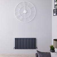Radiateur horizontal à colonnes – Anthracite – 40 cm x 82, 6 cm – Double rangs - Vitality