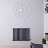 Radiateur horizontal à colonnes – Anthracite – 63, 5 cm x 86, 3 cm – Double rangs - Saffre