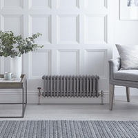 Radiateur horizontal Style Fonte Acier Brut Windsor 30cm x 78.9cm x 10cm 687 Watts