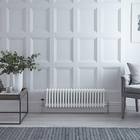 Radiateur Horizontal Style Fonte Blanc Windsor 30cm x 101cm x 10cm 889 Watts
