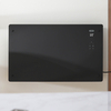 Radiateur Électrique - Panneau Verre Plat - Écran LED - 2000W - Noir - 47 x 77 cm - Mural/Roulette à Brancher - Ecoso Vitrum par Hudson Reed