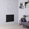 Radiateur Électrique Design Horizontal - 63.5 x 83.4cm - Noir Laqué - Vitality