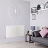 Radiateur Électrique Design Horizontal - Blanc - 63.5 x 118cm - Sloane