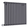Radiateur Électrique Horizontal - Design Anthracite - 63.5 x 83.4cm - Vitality