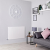 Radiateur Électrique Horizontal - Design Blanc Mural - 63.5 x 100cm - 1200W - Sloane