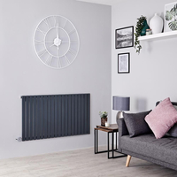 Radiateur Électrique Mural - Acier Horizontal Gris Moderne - 120cm 1500W