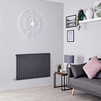 Radiateur Électrique Mural - Chauffage Horizontal - Acier - 63 x 100cm Anthracite