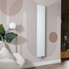 Radiateur Électrique Plat - Design Vertical Blanc Fin - 180 x 30 cm - 600W - Wi-Fi sur prise - Mural - Hudson Reed