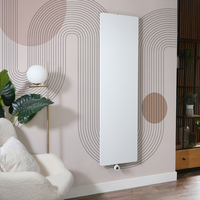 Radiateur Électrique Plat - Design Vertical Blanc Fin - 180 x 50 cm - 800W - Wi-Fi câblé - Mural - Hudson Reed