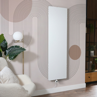 Radiateur Électrique Plat - Design Vertical Blanc Fin - 180 x 50 cm - 800W - Wi-Fi sur prise - Mural - Hudson Reed