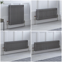 Radiateur rétro horizontal – Métal laqué - Triple rang – Choix de tailles et de pieds - Windsor
