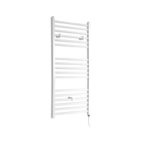 Radiateur Sèche Serviette Électrique - 120 x 50cm - Acier Plat Blanc