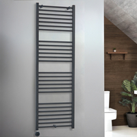 Radiateur sèche-serviette électrique plat – 180 cm x 60 cm - Thermostat Wifi Connecté - Acier - Anthracite - Hudson Reed Artle
