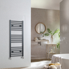 Radiateur sèche serviettes eau chaude - 120 x 50 cm - Acier gris foncé - Salle de bain moderne tendance - Hudson Reed