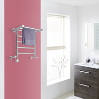 Radiateur Sèche-Serviettes Mixte Électrique Plat Chromé 50x53.2cm 205W