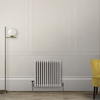 Radiateur style fonte horizontal - 3 rangs - Blanc - 60 x 60, 5 x 10 cm - Windsor - Hudson Reed