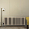 Radiateur style fonte horizontal - 3 rangs - Brun - 60 x 159, 5 x 10 cm - Design rétro - Windsor - Hudson Reed