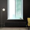 Radiateur style fonte horizontal - 3 rangs - Noir - 30 x 159, 5 x 10 cm - Design rétro - Windsor - Hudson Reed