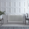 Radiateur style fonte horizontal - Blanc - 60 cm x 119 cm - Triple rangs - Windsor