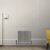 Radiateur Style Fonte Horizontal - Double Rangs – Blanc Créme (Pearl White) - Hudson Reed Windsor