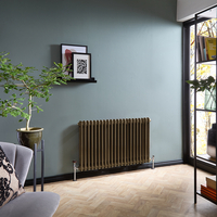 Radiateur Style Fonte Horizontal - Double rangs – Bronze Métallisé - Hudson Reed Windsor