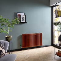 Radiateur Style Fonte Horizontal - Double rangs – Cuivre Métallisé - Hudson Reed Windsor