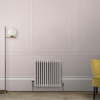 Radiateur Style Fonte Horizontal - Double Rangs – Rose (Rose Petal Pink) - Hudson Reed Windsor