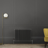 Radiateur style fonte horizontal - Triple rangs - Gris - 75 x 78, 5 x 10 cm - Design rétro - Windsor - Hudson Reed