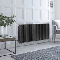 Radiateur style fonte horizontal – Anthracite – 60 cm x 127, 2 cm – Quatre rangs – Stelrad Regal par Hudson Reed