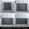 Radiateur style fonte horizontal – Anthracite – Quatre rangs – Choix de tailles - Stelrad Regal par Hudson Reed