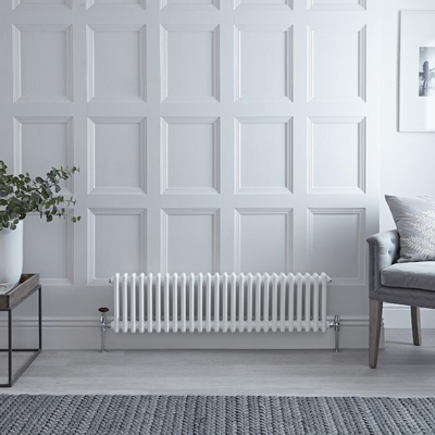Radiateur style fonte
horizontal – Blanc – 30 cm
x 119 cm – Double rangs –
Windsor
