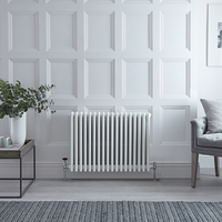 Radiateur style fonte horizontal – Blanc – 60 cm x 85, 8 cm – Quatre rangs – Stelrad Regal par Hudson Reed