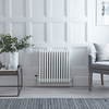 Radiateur style fonte horizontal – Blanc – 75 cm x 62, 8 cm – Quatre rangs – Stelrad Regal par Hudson Reed