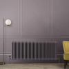 Radiateur style fonte horizontal – Double rangs – Violet – 60 cm x 150, 5 cm - 1480 W - Rétro - Eau - Hudson Reed Windsor