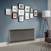 Radiateur Style Fonte Rétro Horizontal – Métal Brut Laqué – 50 x 119 cm - Windsor