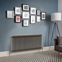 Radiateur Style Fonte Rétro Horizontal – Métal Brut Laqué – 50 x 119 cm - Windsor