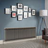 Radiateur Style Fonte Rétro Horizontal – Métal Brut Laqué – 60 x 159, 5 cm - Windsor