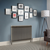 Radiateur Style Fonte Rétro Horizontal – Métal Brut Laqué – 75 x 101 cm - Windsor