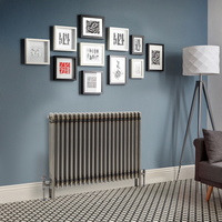 Radiateur Style Fonte Rétro Horizontal – Métal Brut Laqué – 75 x 101 cm - Windsor