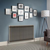 Radiateur Style Fonte Rétro Horizontal – Métal Brut Laqué – 75 x 119 cm - Windsor