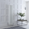 Radiateur style fonte rétro vertical – Blanc - 3 rangs – 150 x 38 cm - Design rétro - Windsor - Hudson Reed