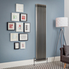 Radiateur Style Fonte Rétro Vertical – Métal Brut Laqué – 180 x 38 cm - Windsor