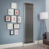 Radiateur Style Fonte Rétro Vertical – Métal Brut Laqué – 180 x 47 cm - Windsor