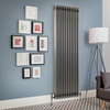 Radiateur Style Fonte Rétro Vertical – Métal Brut Laqué – 180 x 56 cm - Windsor