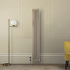 Radiateur style fonte vertical – 180 cm x 29 cm – Double rang – Marron - Eau chaude - Rétro Industriel – Windsor