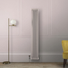 Radiateur style fonte vertical – 180 cm x 29 cm – Double rang – Rose - Eau chaude - Rétro Industriel – Windsor