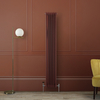 Radiateur style fonte vertical – 180 cm x 29 cm – Double rang – Rouge - Eau chaude - Rétro Industriel – Windsor